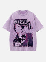 Billie Eilish Print Round Neck T-shirt