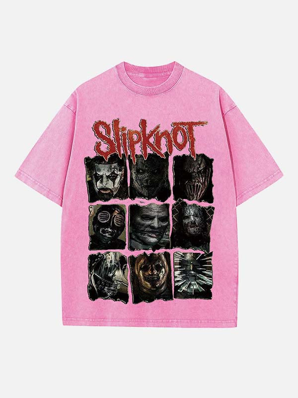 Slipknot Print Round Neck T-shirt