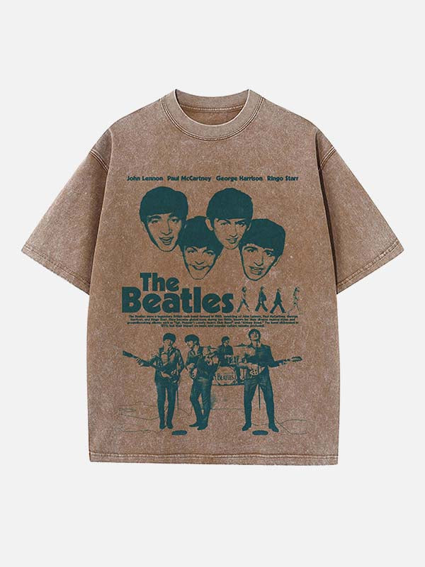 The Beatles Print Round Neck T-shirt