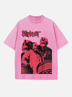 Slipknot Print Round Neck T-shirt