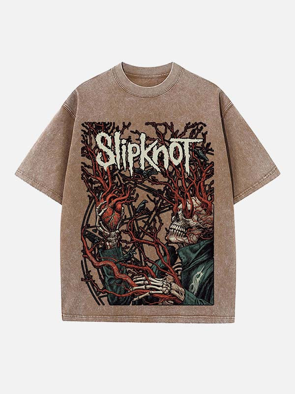 Slipknot Print Round Neck T-shirt
