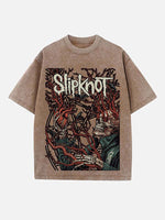 Slipknot Print Round Neck T-shirt
