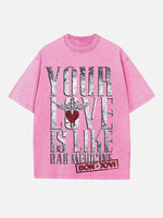 Bon Jovi Print Round Neck T-shirt