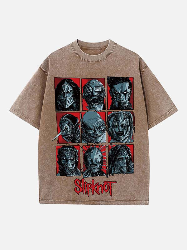 Slipknot Print Round Neck T-shirt