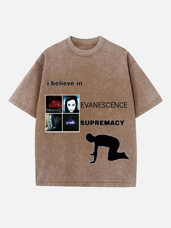 Evanescence Print Round Neck T-shirt
