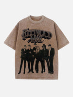 Fleetwood Mac Print Round Neck T-shirt
