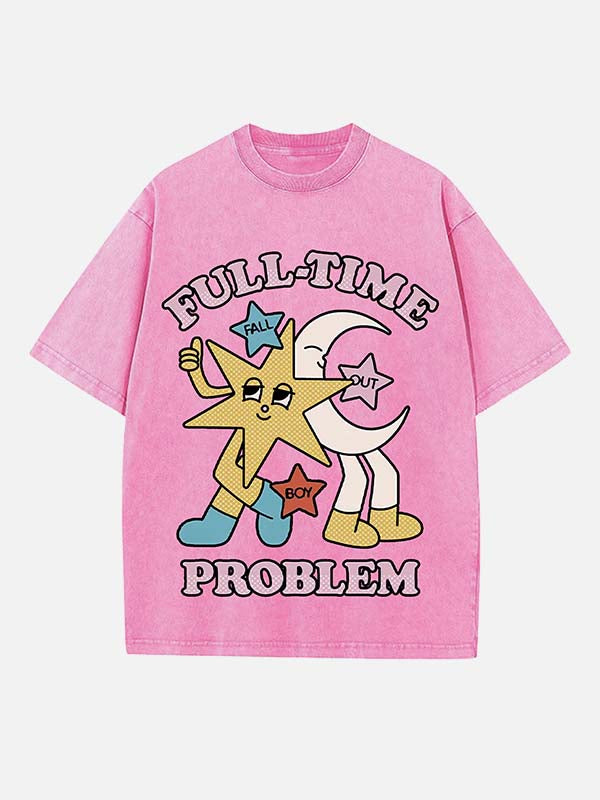 Fall Out Boy Print Round Neck T-shirt