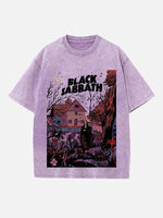 Black Sabbath Print Round Neck T-shirt