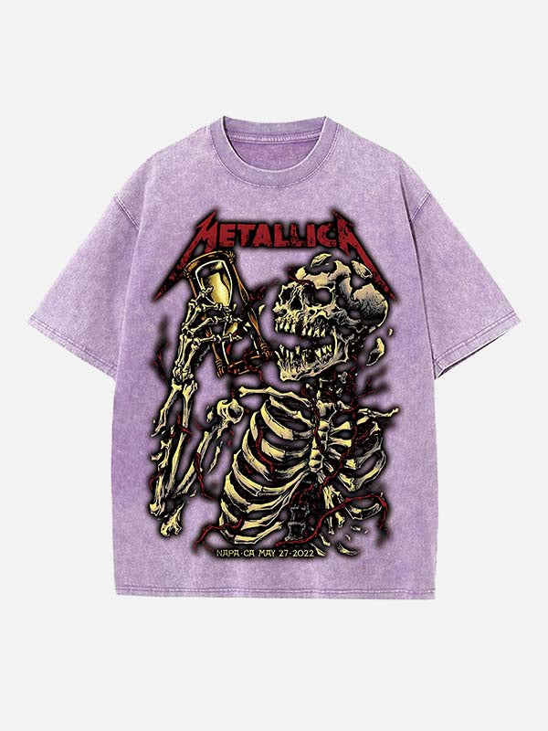 Metallica Print Round Neck T-shirt