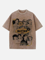 BTS Print Round Neck T-shirt