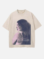 Madison Beer Print Round Neck T-shirt