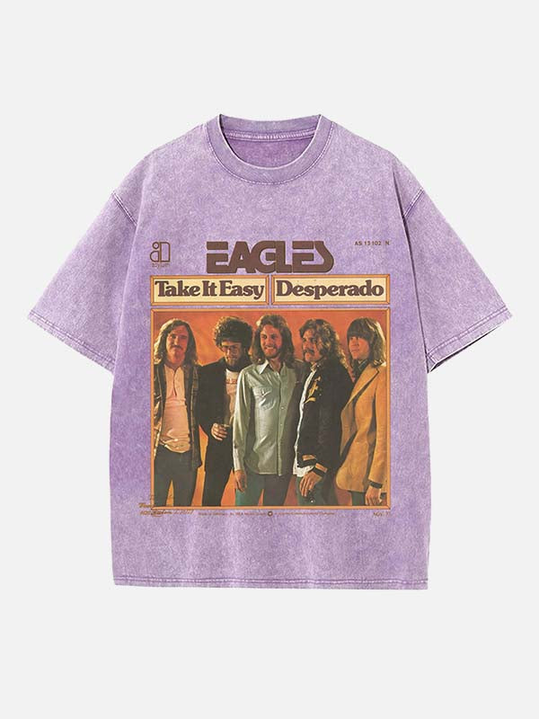 Eagles Print Round Neck T-shirt