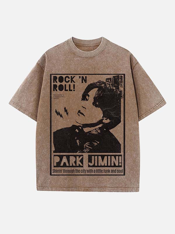 BTS Print Round Neck T-shirt