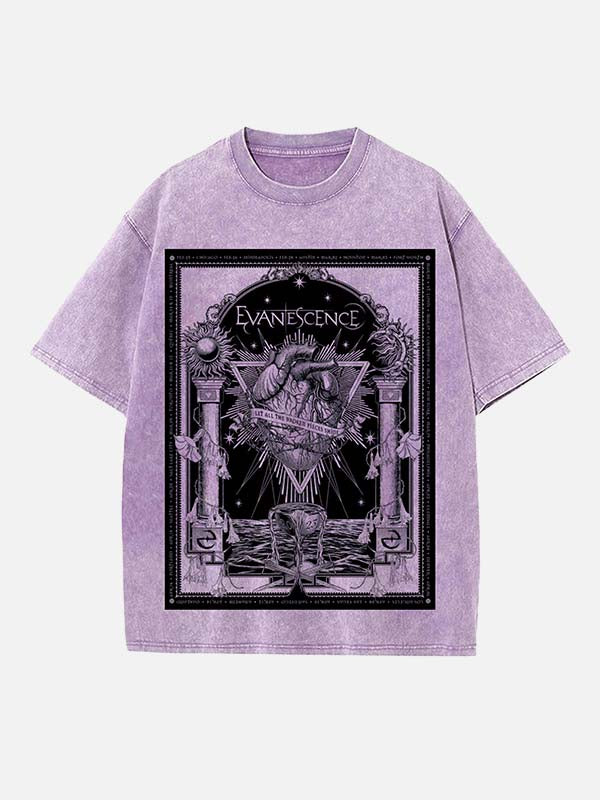 Evanescence Print Round Neck T-shirt