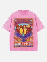 Eagles Print Round Neck T-shirt