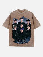 BTS Print Round Neck T-shirt