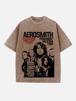 Aerosmith Print Round Neck T-shirt
