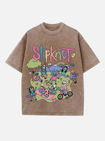 Slipknot Print Round Neck T-shirt