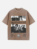 Radiohead Print Round Neck T-shirt