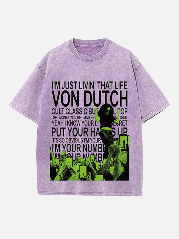 Charli xcx Print Round Neck T-shirt