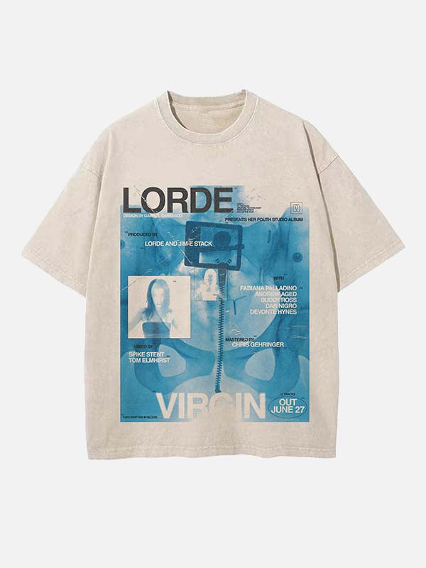 Lorde Print Round Neck T-shirt