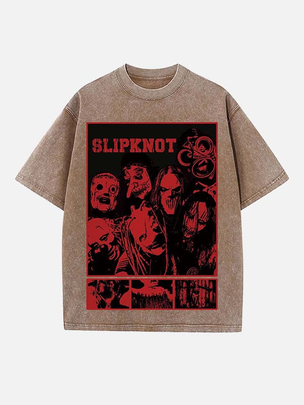 Slipknot Print Round Neck T-shirt