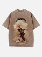 Kanye West Print Round Neck T-shirt
