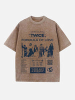 TWICE Print Round Neck T-shirt