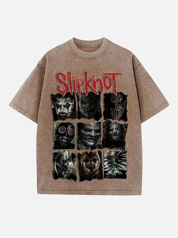 Slipknot Print Round Neck T-shirt