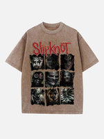 Slipknot Print Round Neck T-shirt