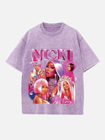 Nicki Minaj Print Round Neck T-shirt