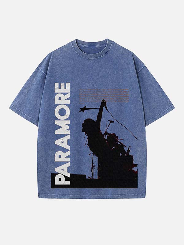 Paramore Print Round Neck T-shirt