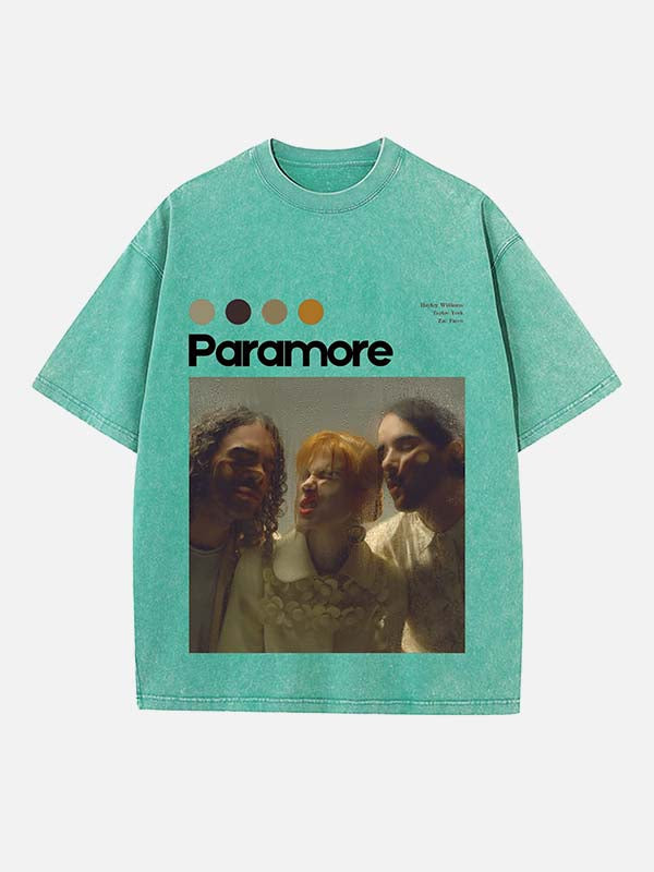 Paramore Print Round Neck T-shirt