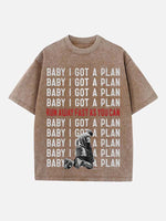 Kanye West Print Round Neck T-shirt