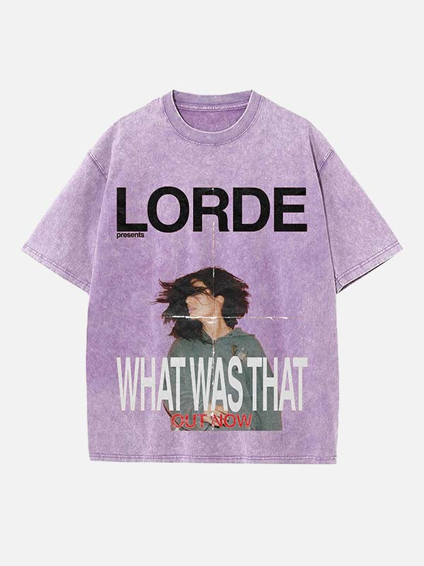 Lorde Print Round Neck T-shirt