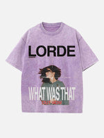 Lorde Print Round Neck T-shirt