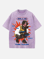 Billie Eilish Print Round Neck T-shirt