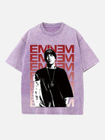 Eminem Print Round Neck T-shirt