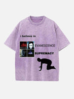 Evanescence Print Round Neck T-shirt