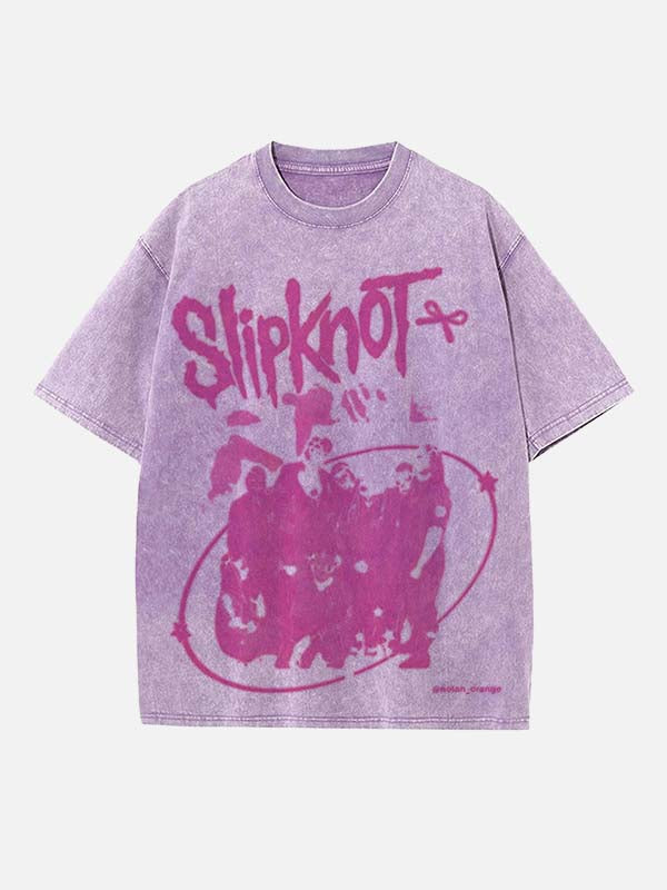 Slipknot Print Round Neck T-shirt