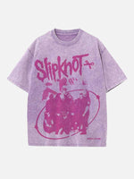 Slipknot Print Round Neck T-shirt