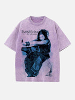 Evanescence Print Round Neck T-shirt