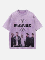OneRepublic Print Round Neck T-shirt