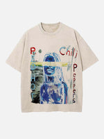 Red Hot Chili Peppers Print Round Neck T-shirt