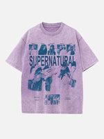 NewJeans Print Round Neck T-shirt