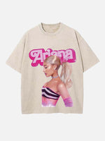 Ariana Grande Print Round Neck T-shirt