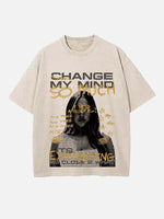 Tate McRae Print Round Neck T-shirt