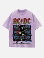 AC/DC Print Round Neck T-shirt