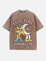 Fall Out Boy Print Round Neck T-shirt