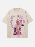 Karol G Print Round Neck T-shirt